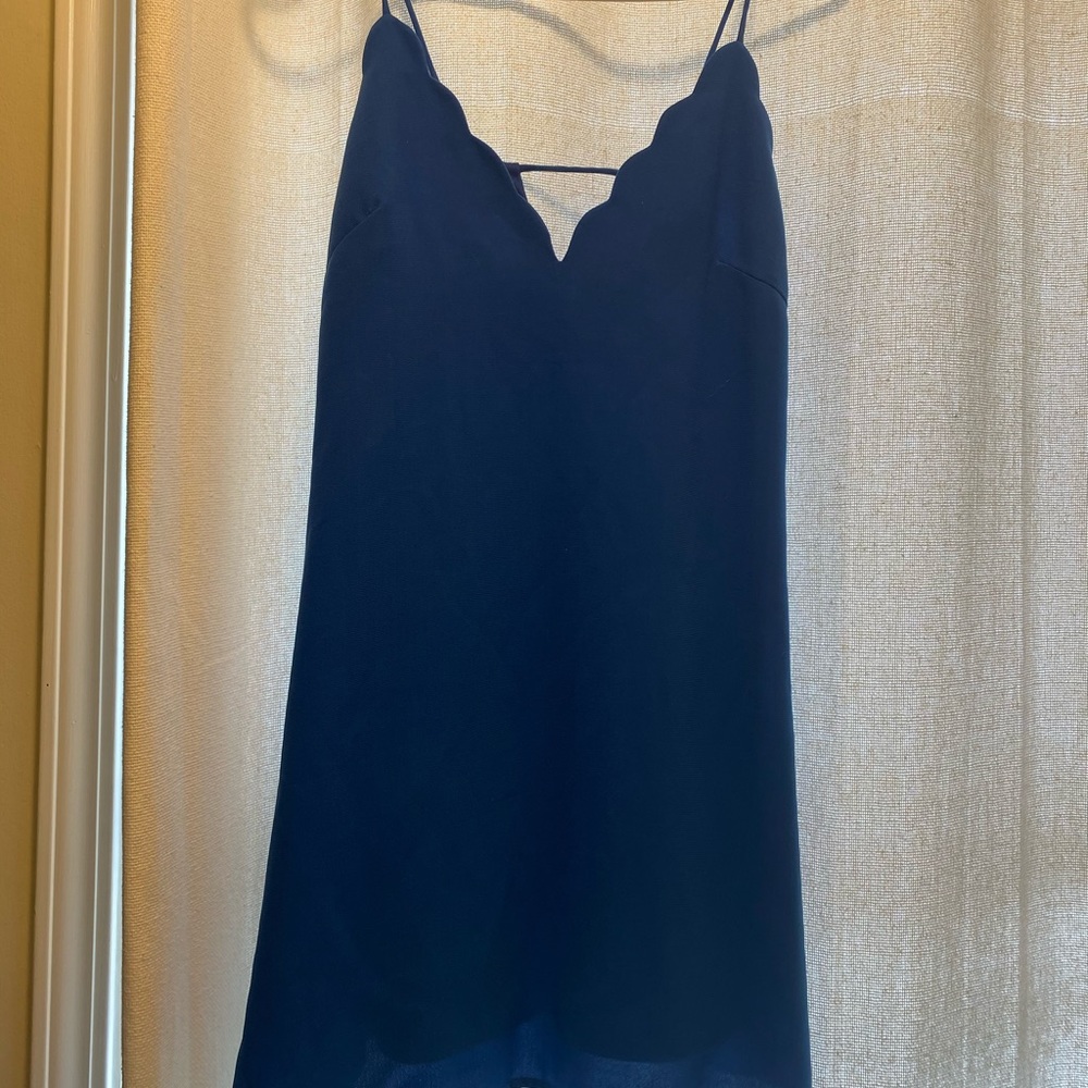Blue mini dress